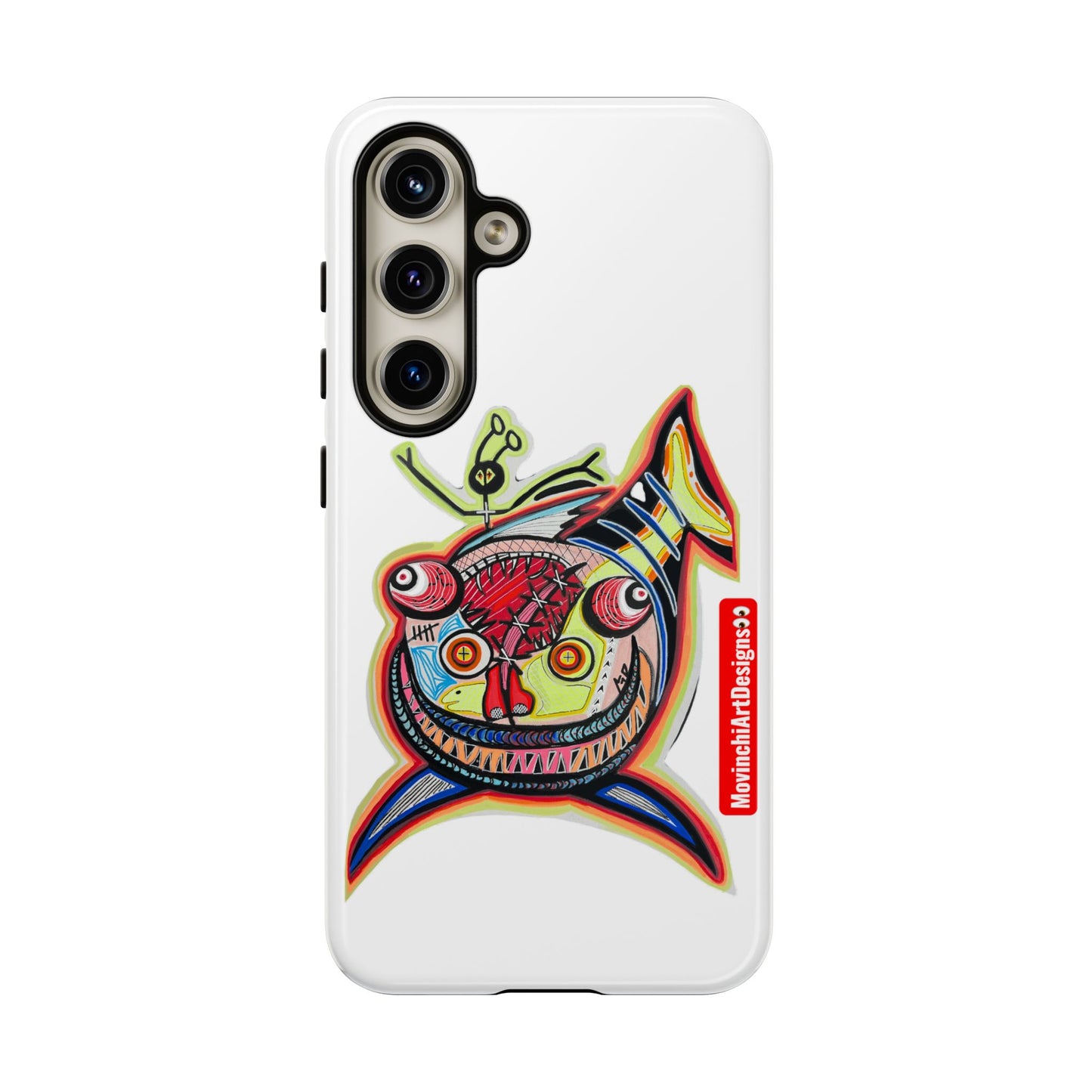 Phone Case — Colorful Abstract PARASITE  Fish Art Tough Cases