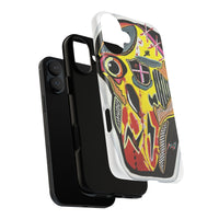 VINCENT.  Skull Riot Phone Case – Colorful Abstract Horror Art Protective Cover