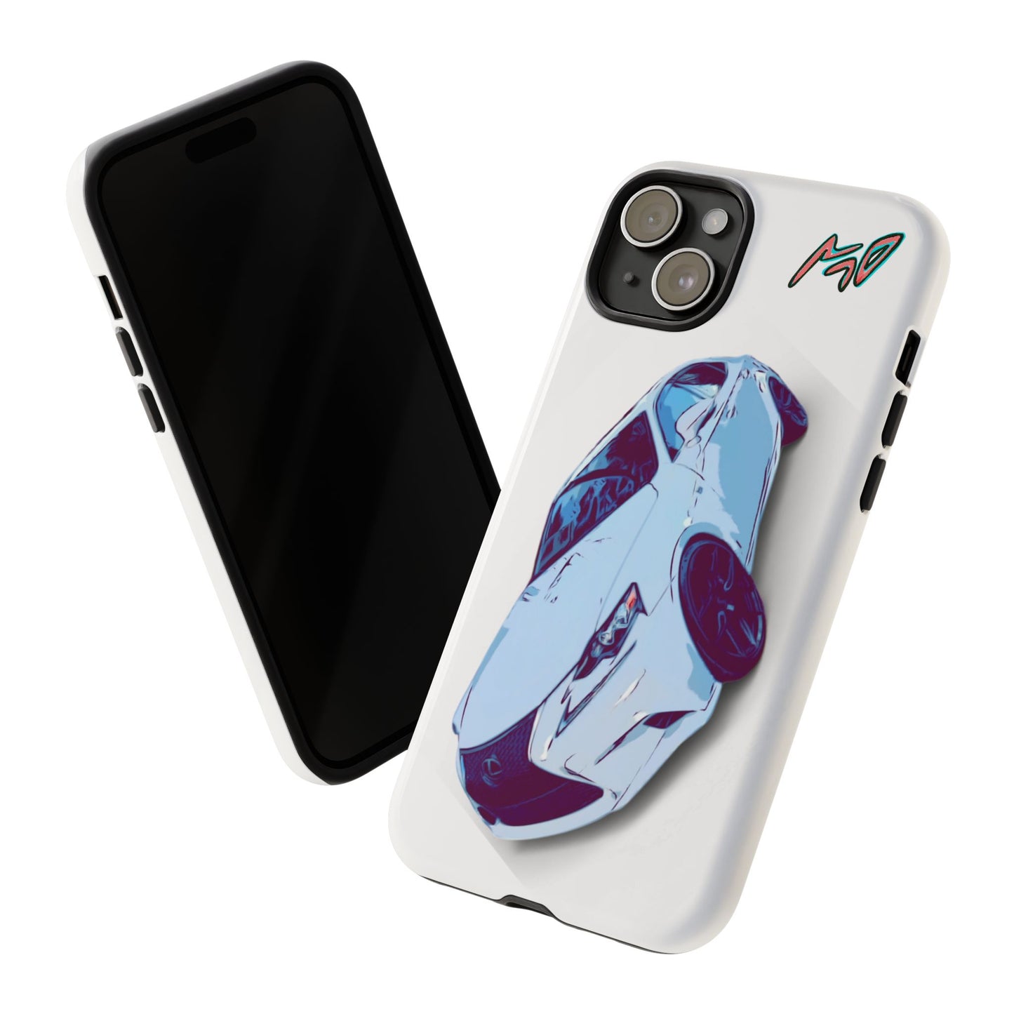 Melvin White Sports Car Phone Case - Retro Pop Art Supercar Protective Tough Case
