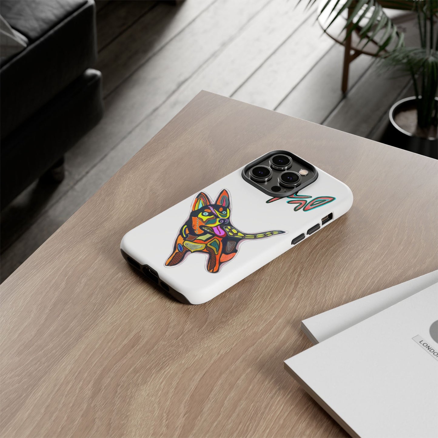 HUSKY  Colorful Abstract Dog Phone Case — 'MAD' Signature Protective Case