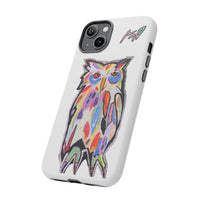 Colorful Owl Phone Case — Artistic Owl Illustration Tough Case