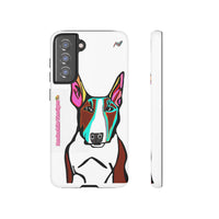 MR Bull Terrier Phone Case — Colorful Pop Art Tough Cases for Dog Lovers