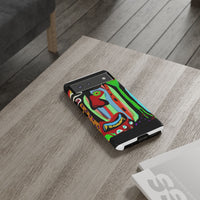 CRAZY.   Tribal Face Phone Case — Colorful Modern Art iPhone Cover