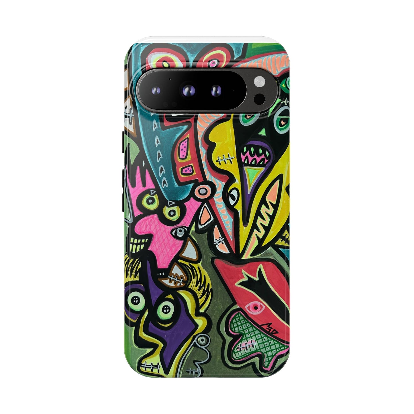CONCERT  Abstract Graffiti Phone Case — Colorful Street Art Tough Cases