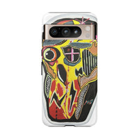 VINCENT.  Skull Riot Phone Case – Colorful Abstract Horror Art Protective Cover