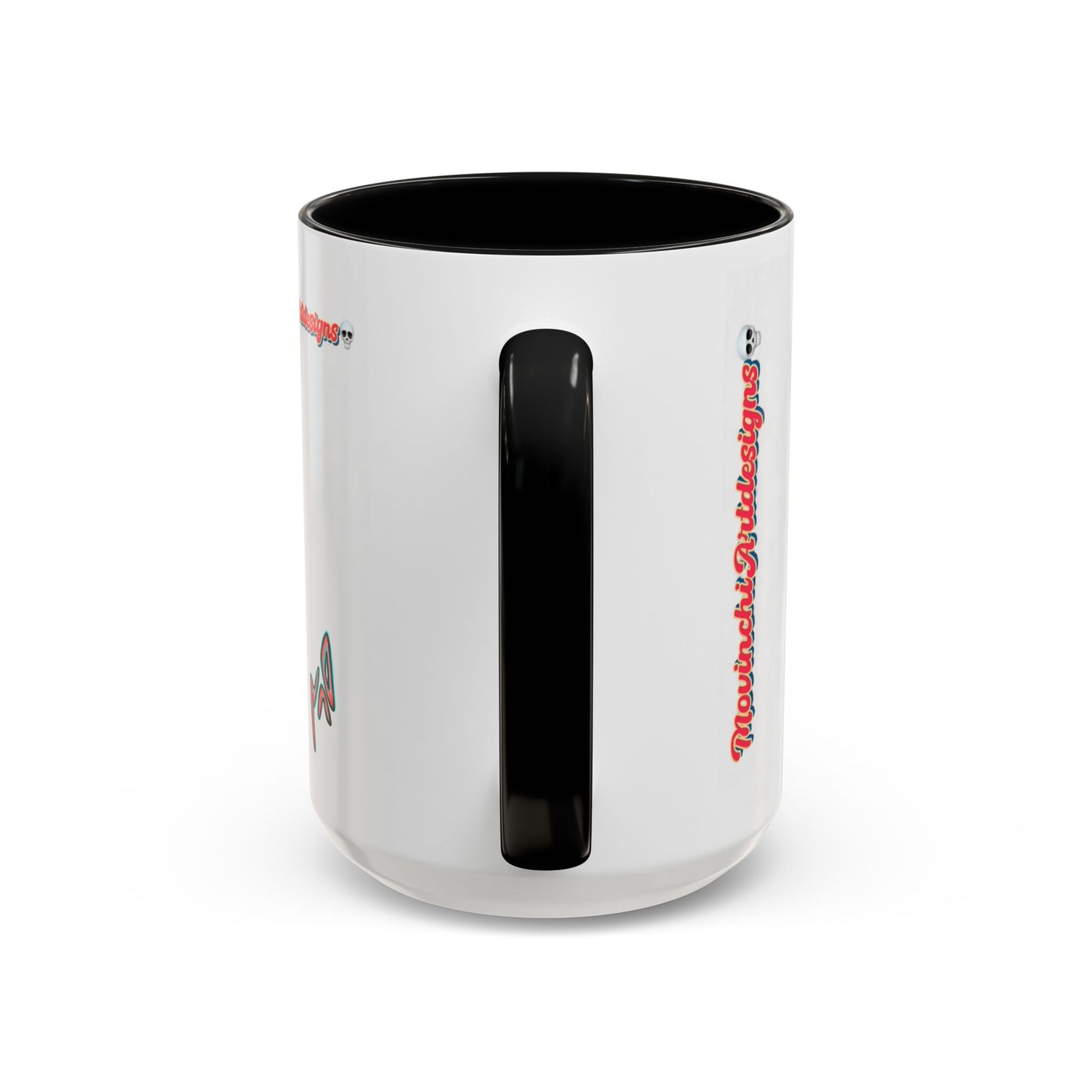 Surreal VINCENT Tribal Warrior Accent Coffee Mug — Colorful Skull Art 11/15oz