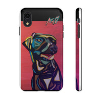 Colorful Pit LABRADOR Tough Phone Case — Vibrant Pop Art Dog Design
