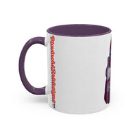 Edgy 3x  Horror Face Accent Coffee Mug (11/15oz) — 'ANAL 3X' Graphic