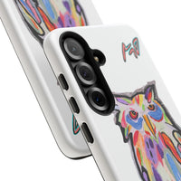Colorful Owl Phone Case — Artistic Owl Illustration Tough Case