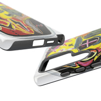 VINCENT.  Skull Riot Phone Case – Colorful Abstract Horror Art Protective Cover