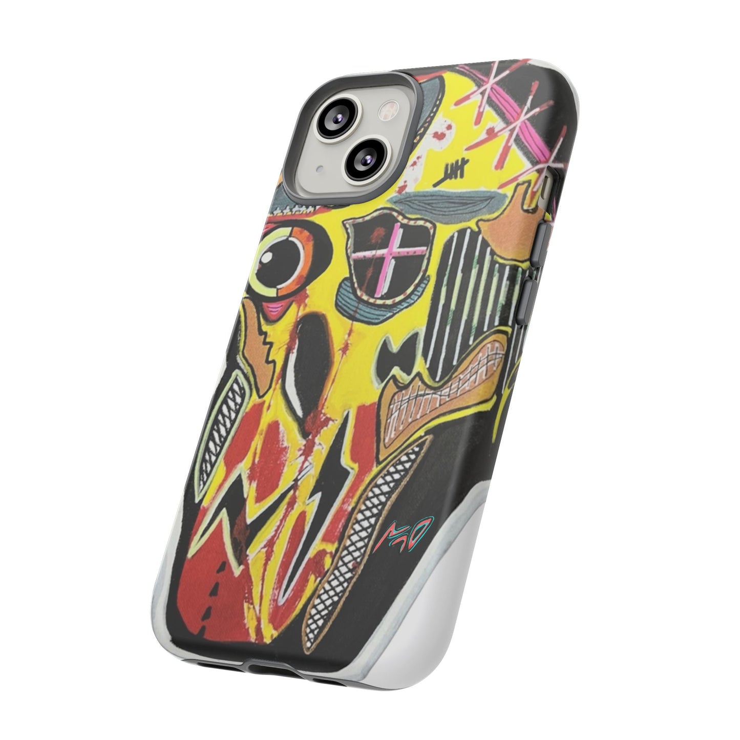 VINCENT.  Skull Riot Phone Case – Colorful Abstract Horror Art Protective Cover