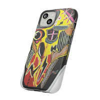 VINCENT.  Skull Riot Phone Case – Colorful Abstract Horror Art Protective Cover