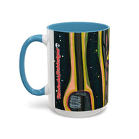 VINCENT  Skull Pop Art Accent Coffee Mug — Colorful Neon Tribal Skull Design (11/15oz)