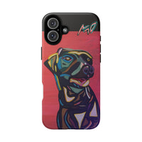Colorful Pit LABRADOR Tough Phone Case — Vibrant Pop Art Dog Design