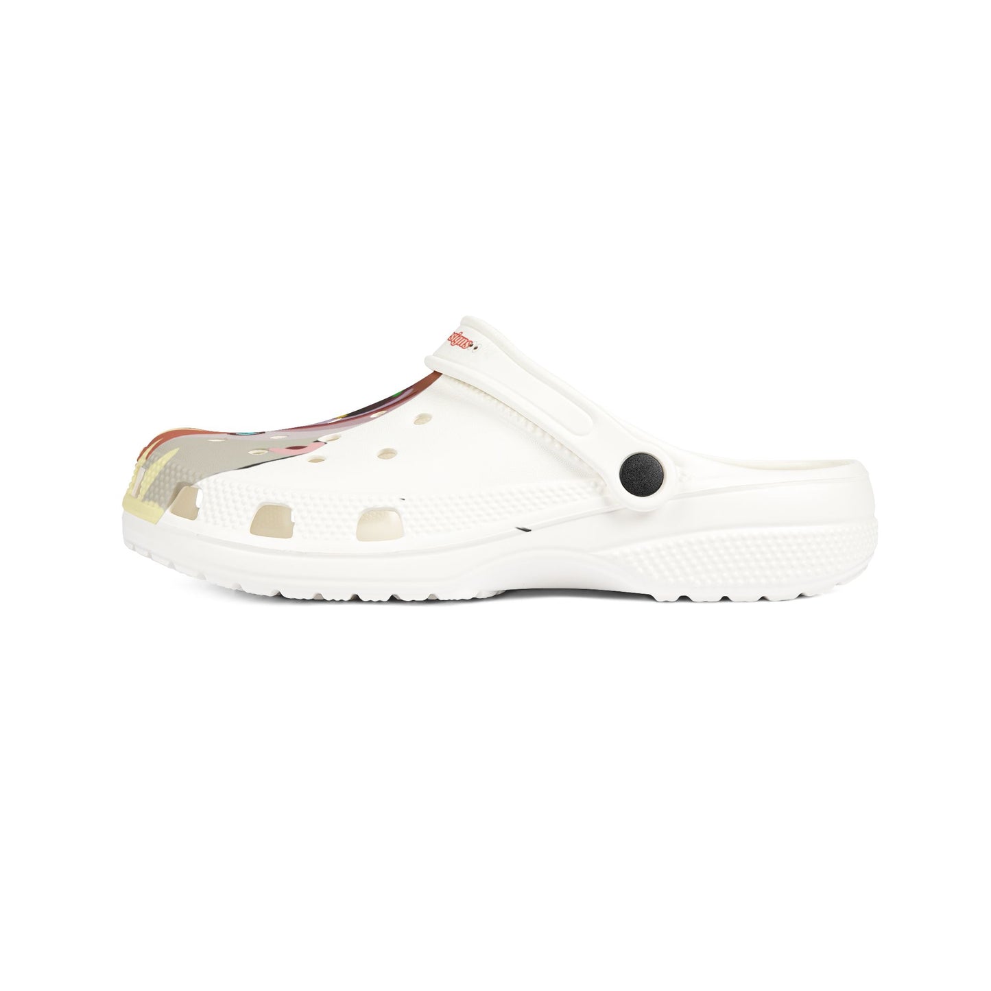 EVA Foam Clogs — KAREN.   Melted Face Graphic Slip-Ons