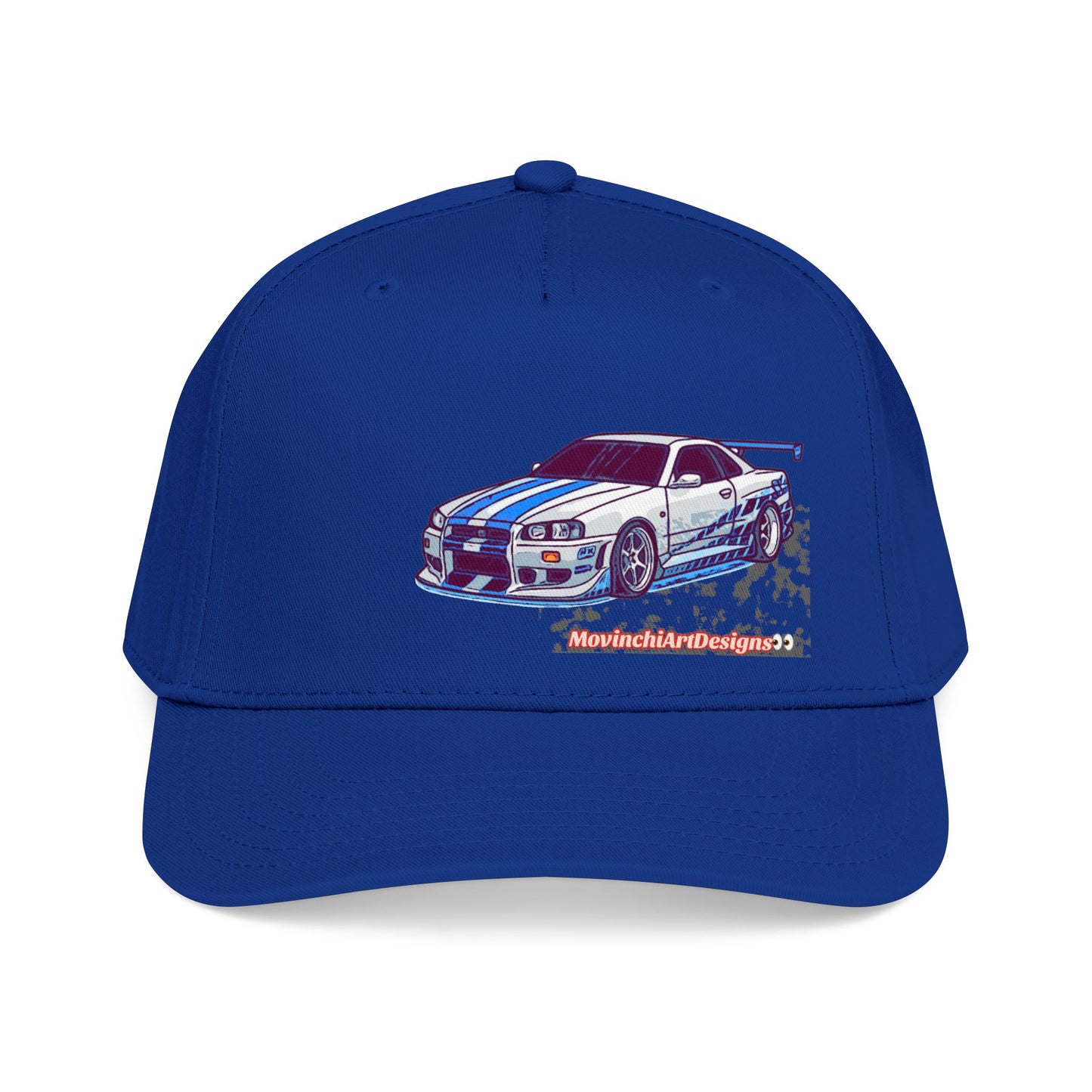 Racing Skyline Embroidered Cap — Vintage GT Sports Car Hat