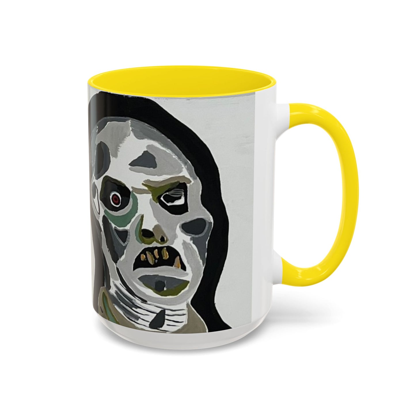 3 amigos Creepy Masked Faces Accent Coffee Mug – Horror Art 11/15oz