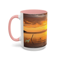 Sunset Harbor Coffee Mug — Golden Beach Sunrise Accent Mug (11/15oz)