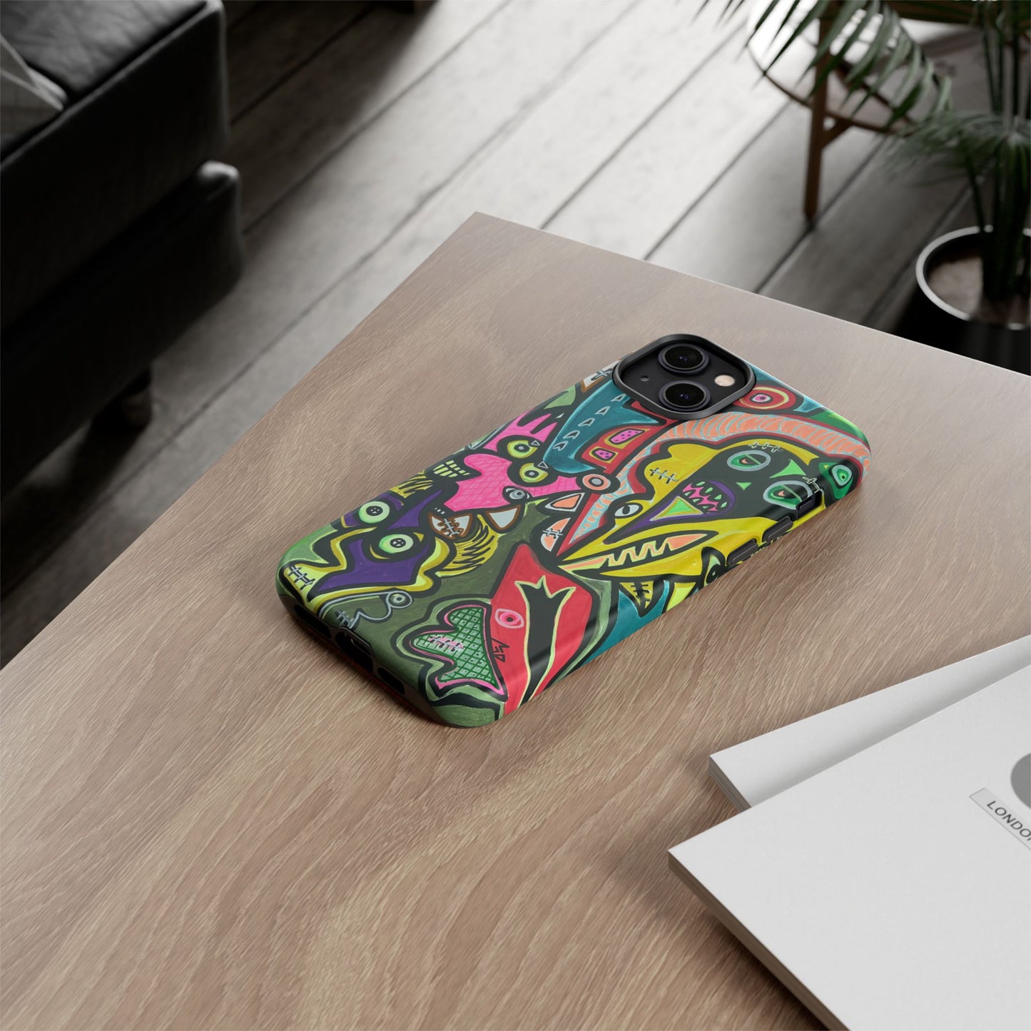 CONCERT  Abstract Graffiti Phone Case — Colorful Street Art Tough Cases