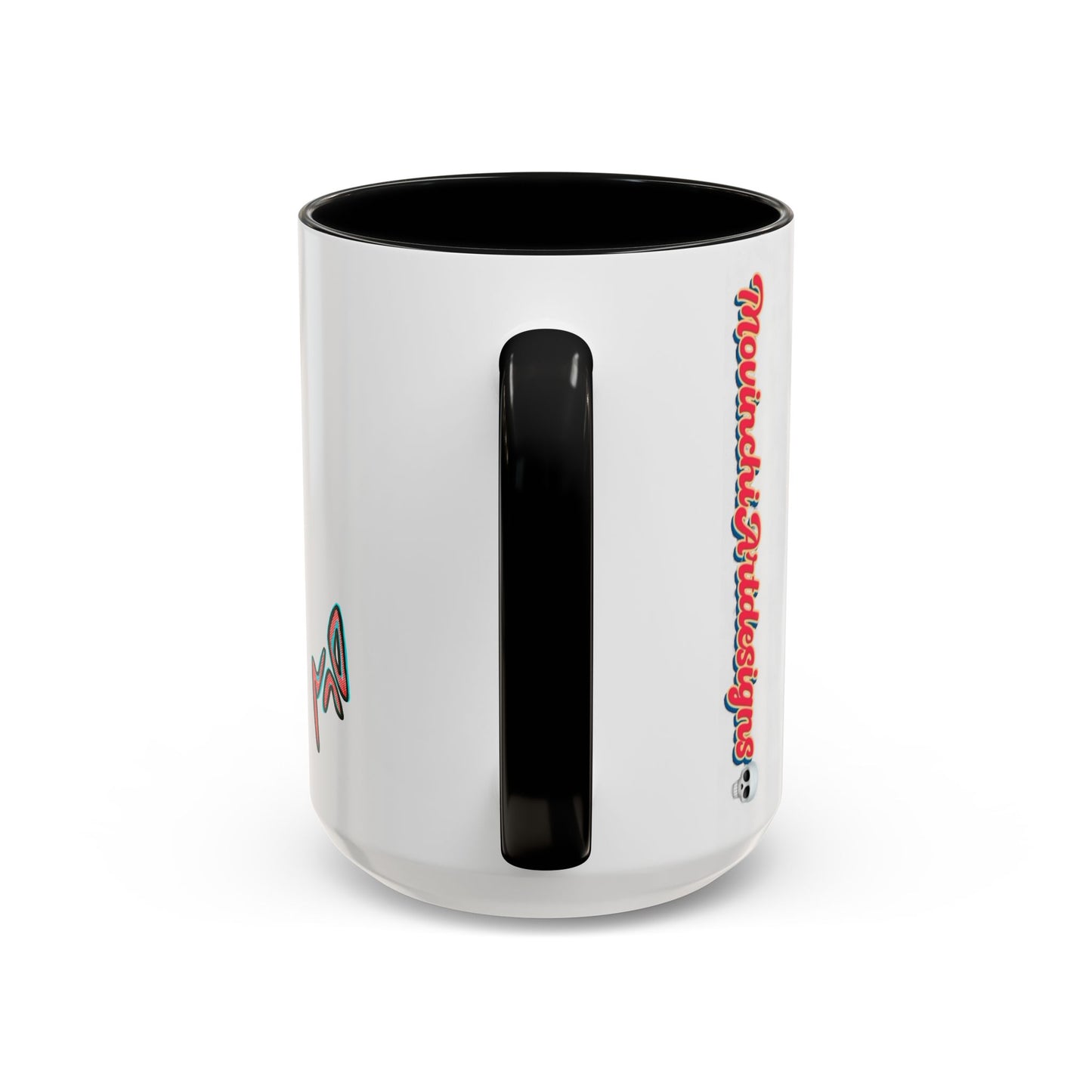 Edgy 3x  Horror Face Accent Coffee Mug (11/15oz) — 'ANAL 3X' Graphic
