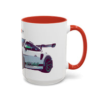 Porsche GT3 Cup Accent Coffee Mug – Racing Car Graphic 11/15oz