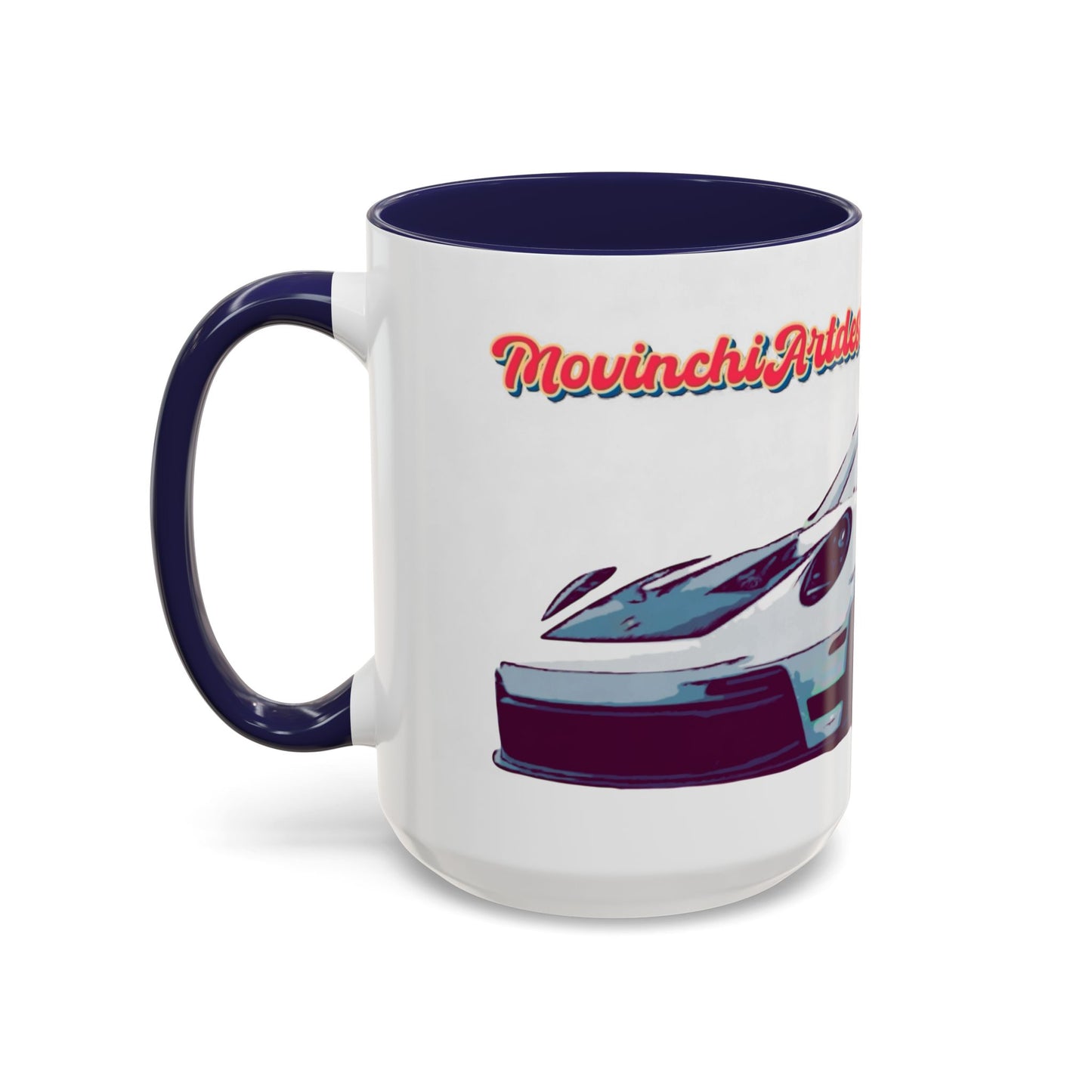 Porsche GT3 Cup Accent Coffee Mug – Racing Car Graphic 11/15oz