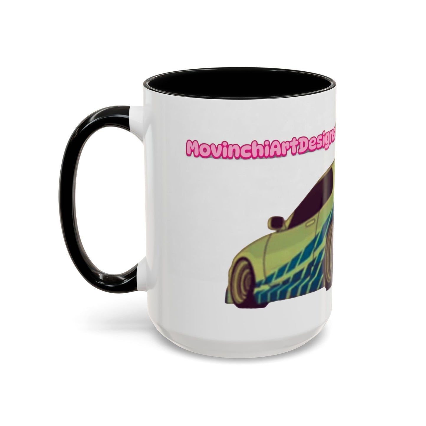 R34  Racing Skyline Accent Coffee Mug — Fast Car Drift Design (11/15oz)