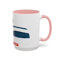 AERIAL.   Wave Accent Coffee Mug — Watersports Lover Gift