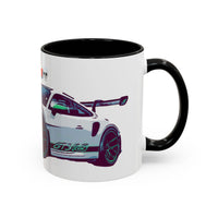 Porsche GT3 Cup Accent Coffee Mug – Racing Car Graphic 11/15oz
