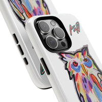 Colorful Owl Phone Case — Artistic Owl Illustration Tough Case