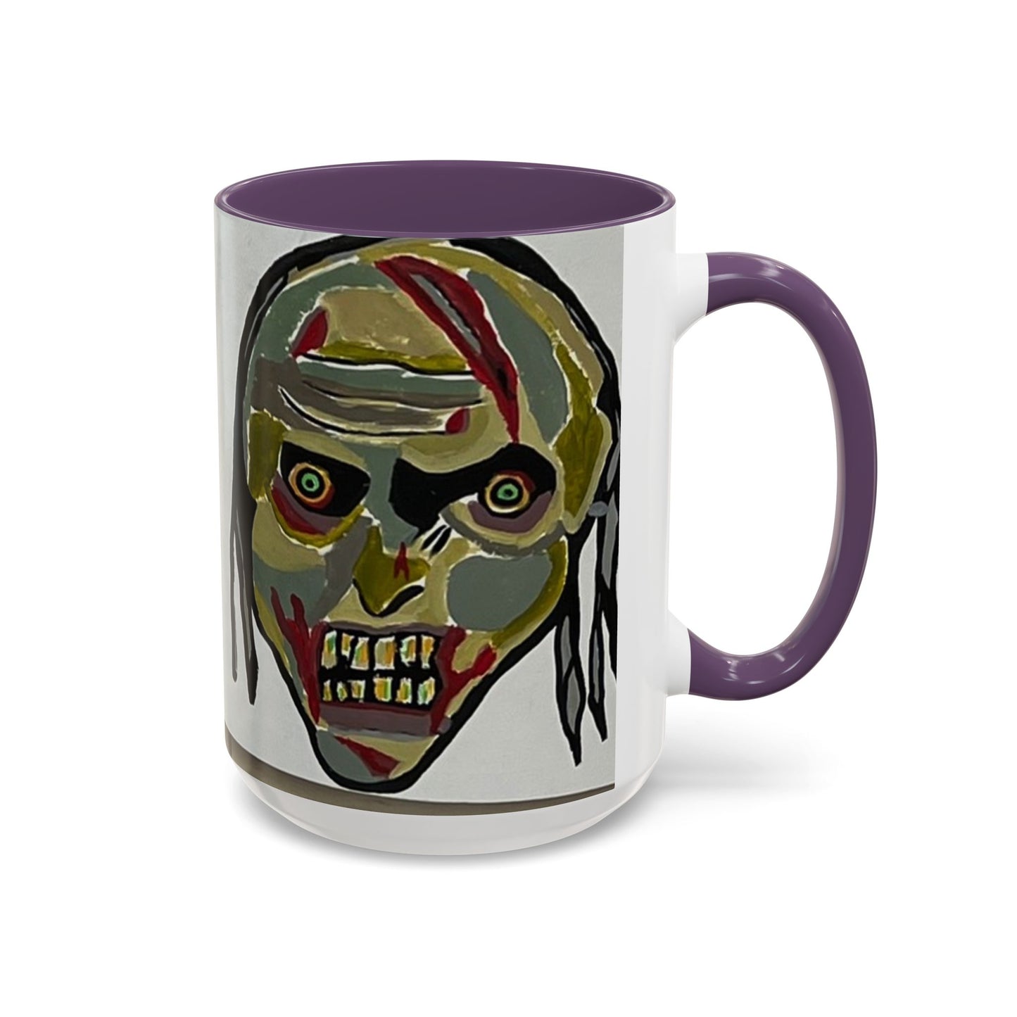 3 amigos2.0 Zombie Skull Coffee Mug — Spooky Horror Accent Mug (11/15 oz)