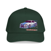 Racing Skyline Embroidered Cap — Vintage GT Sports Car Hat