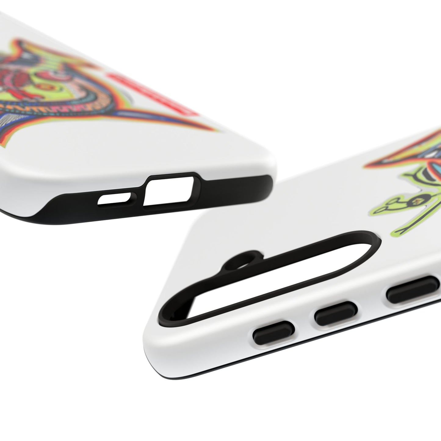 Phone Case — Colorful Abstract PARASITE  Fish Art Tough Cases