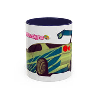 R34  Racing Skyline Accent Coffee Mug — Fast Car Drift Design (11/15oz)