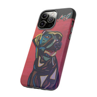 Colorful Pit LABRADOR Tough Phone Case — Vibrant Pop Art Dog Design