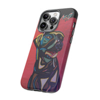 Colorful Pit LABRADOR Tough Phone Case — Vibrant Pop Art Dog Design