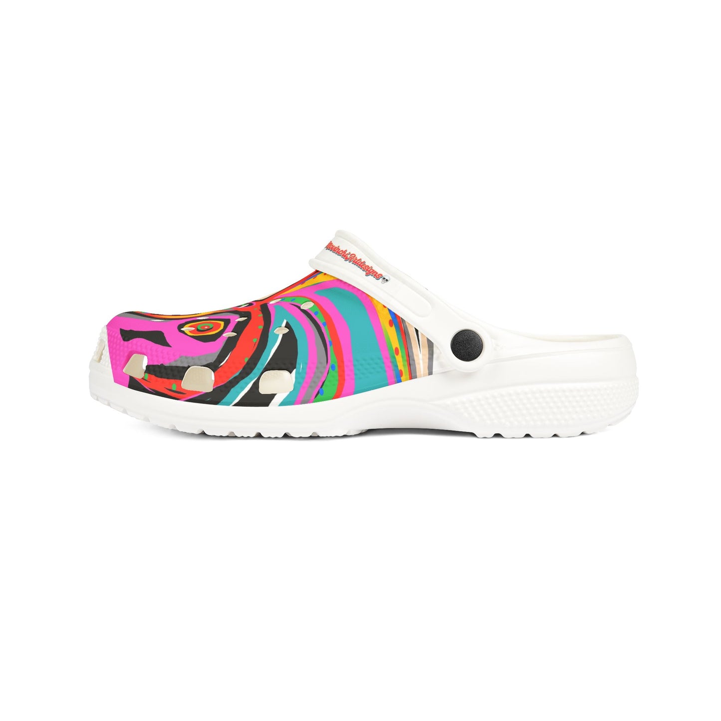 Colorful Abstract OCTOPUSSY   EVA Foam Clogs — Vibrant All-Over-Print Garden Shoes