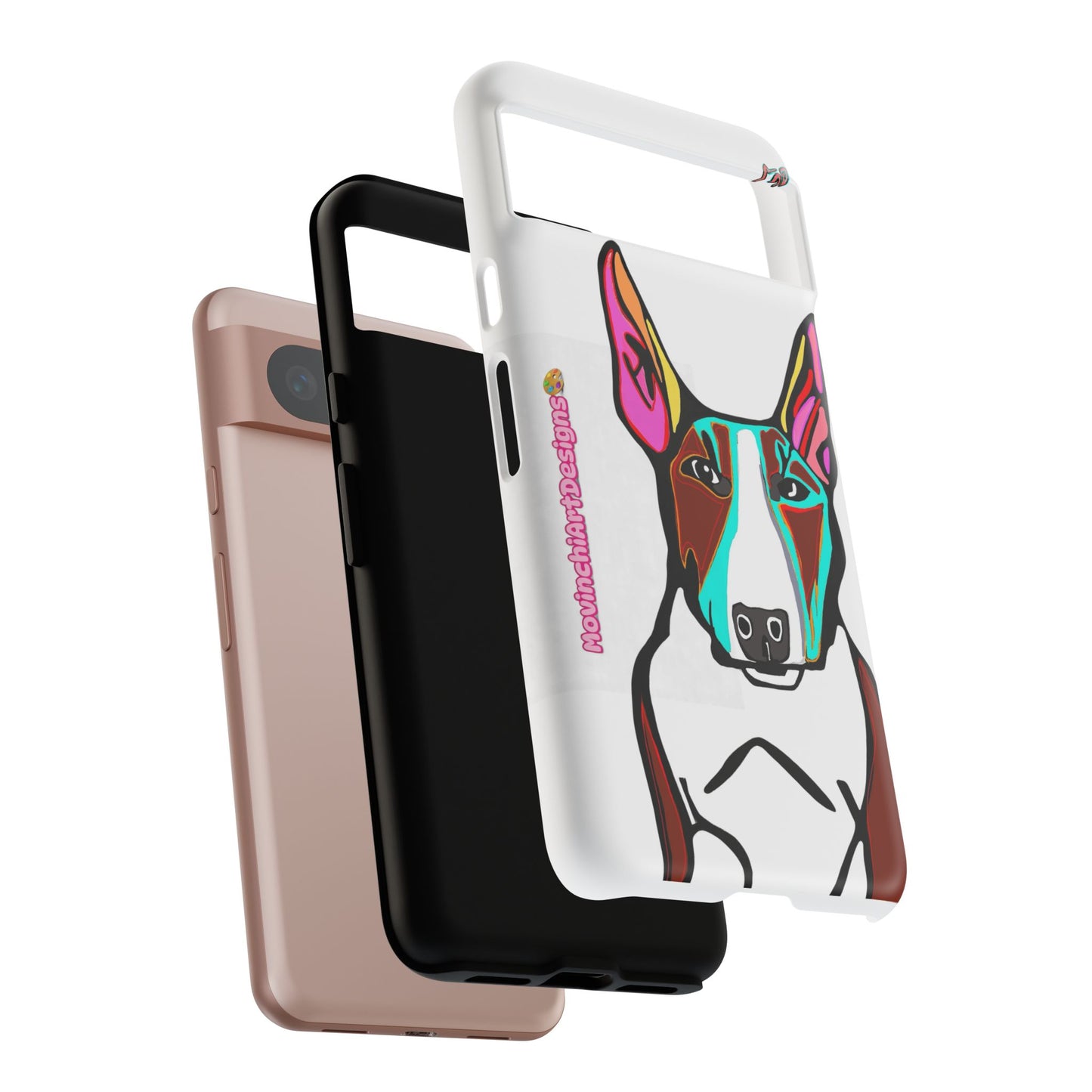 MR Bull Terrier Phone Case — Colorful Pop Art Tough Cases for Dog Lovers