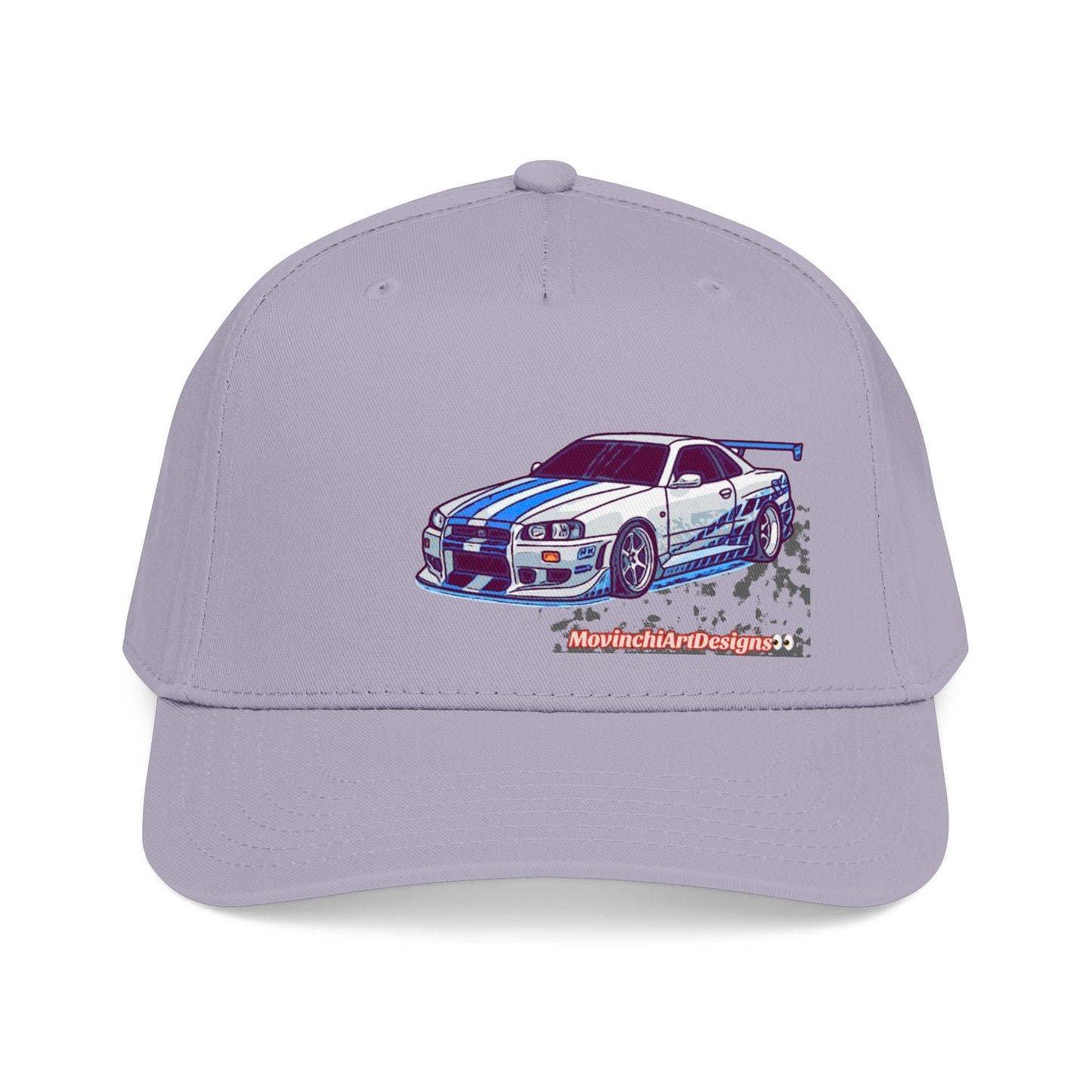 Racing Skyline Embroidered Cap — Vintage GT Sports Car Hat