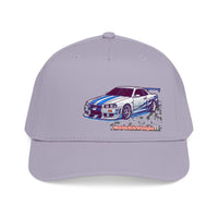 Racing Skyline Embroidered Cap — Vintage GT Sports Car Hat