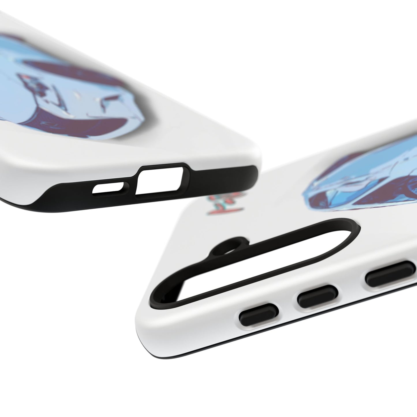 Melvin White Sports Car Phone Case - Retro Pop Art Supercar Protective Tough Case