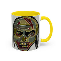 3 amigos2.0 Zombie Skull Coffee Mug — Spooky Horror Accent Mug (11/15 oz)