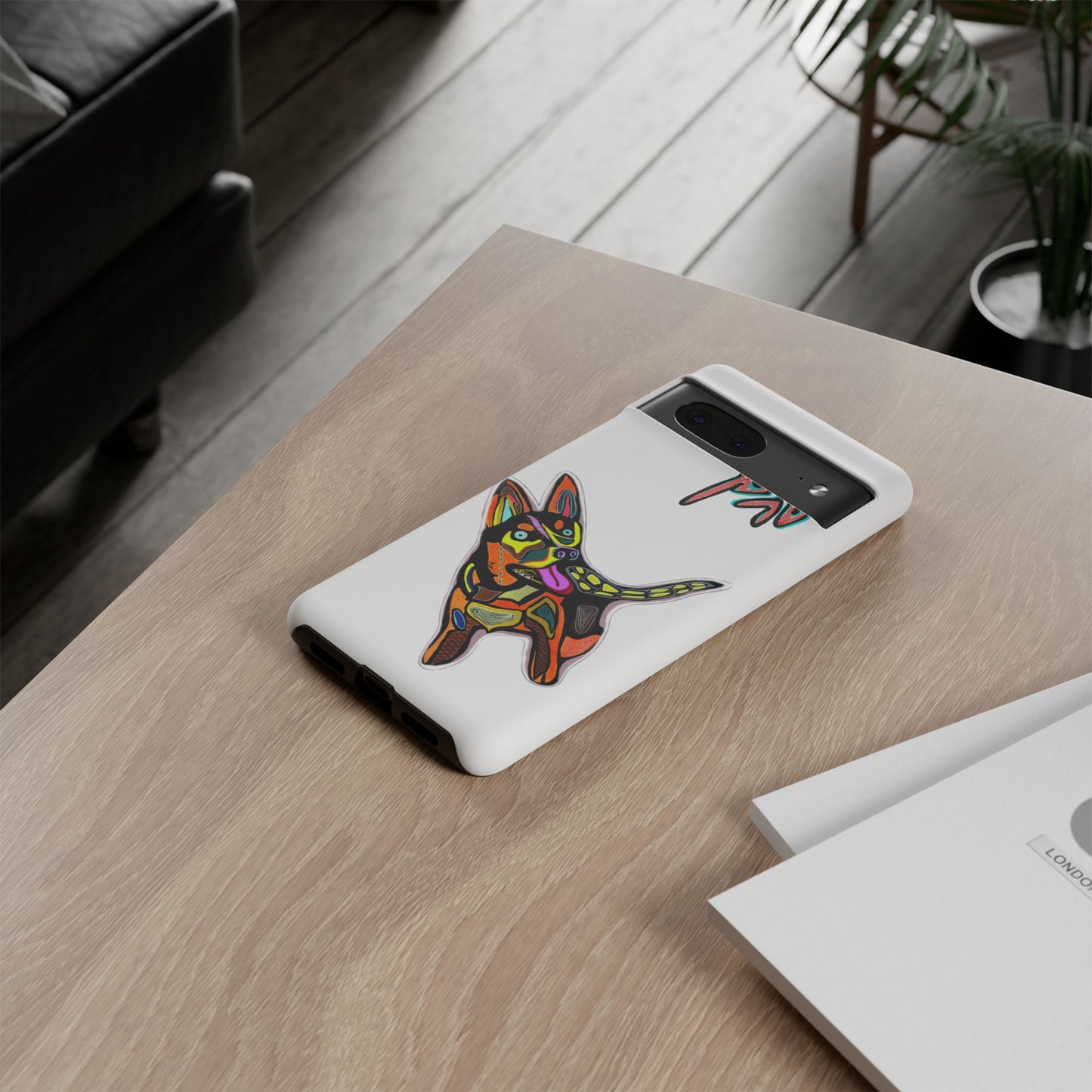 HUSKY  Colorful Abstract Dog Phone Case — 'MAD' Signature Protective Case