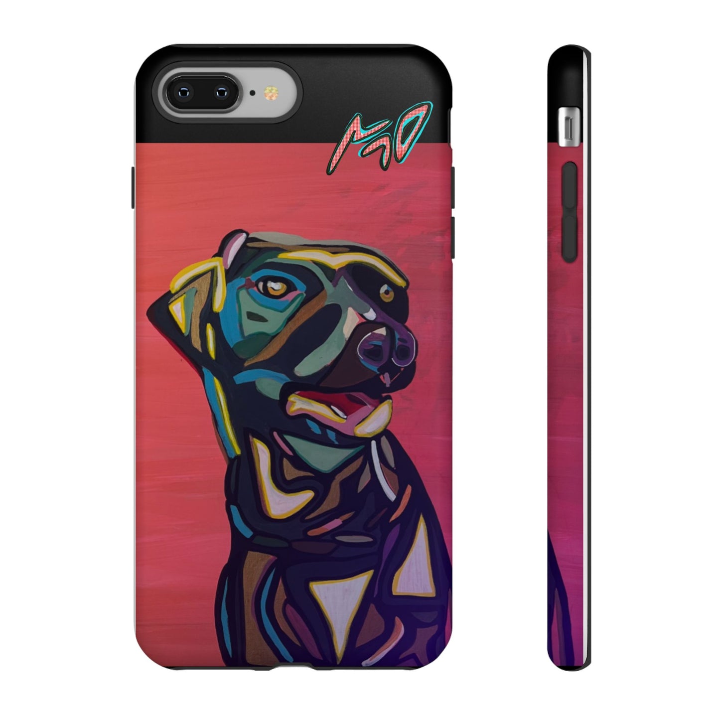 Colorful Pit LABRADOR Tough Phone Case — Vibrant Pop Art Dog Design
