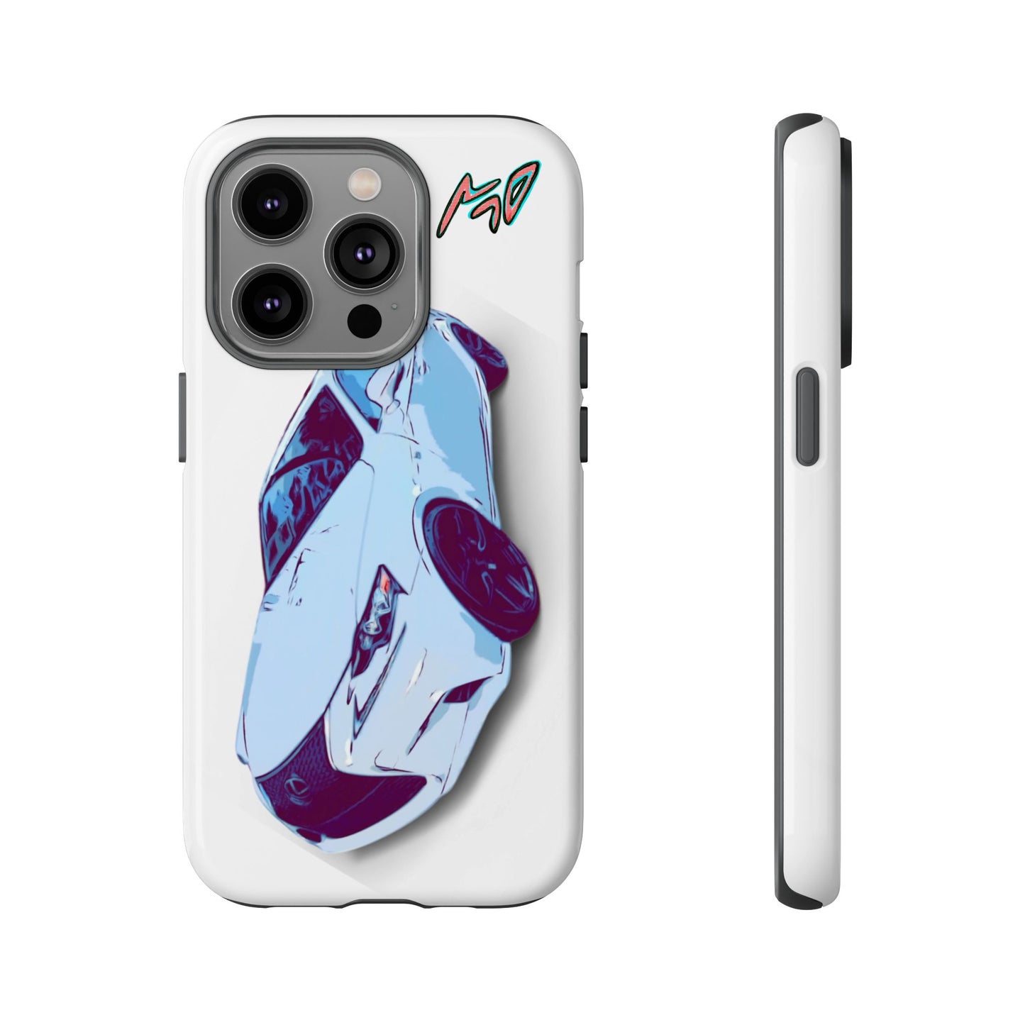 Melvin White Sports Car Phone Case - Retro Pop Art Supercar Protective Tough Case