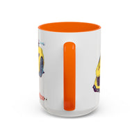 ZR1 Lover Coffee Mug — Yellow Sports Car & Boston Terrier Accent Mug (11/15 oz)