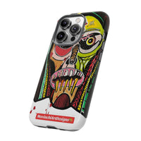 KUNTA.  Abstract Tribal Skull Phone Case — Colorful Street Art Protective Cover
