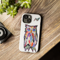 Colorful Owl Phone Case — Artistic Owl Illustration Tough Case
