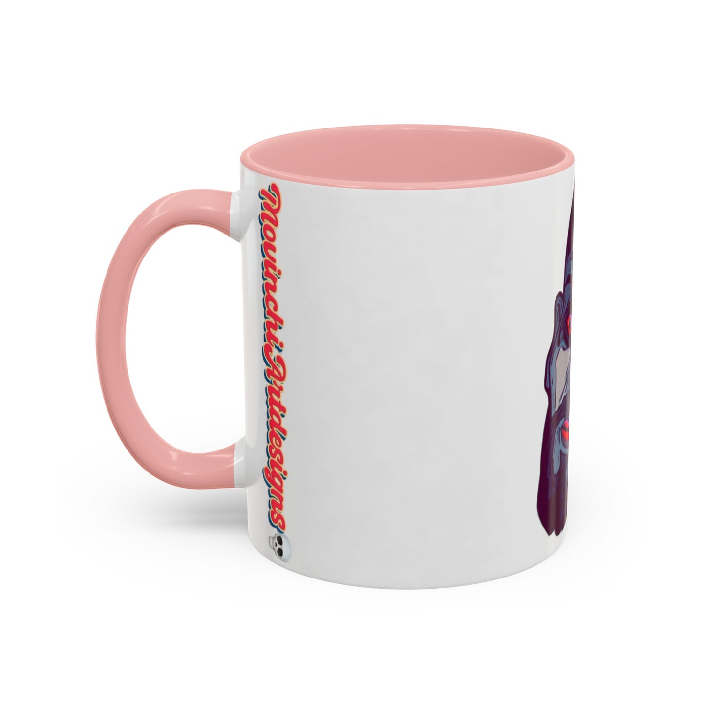 Edgy 3x  Horror Face Accent Coffee Mug (11/15oz) — 'ANAL 3X' Graphic