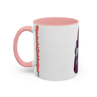 Edgy 3x  Horror Face Accent Coffee Mug (11/15oz) — 'ANAL 3X' Graphic